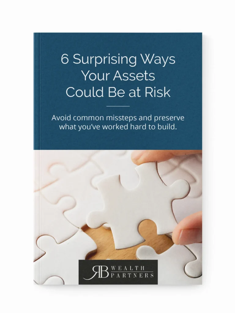 Guide cover: Protecting assets and wealth management guide, RB Wealth financial advisors Charlotte NC
